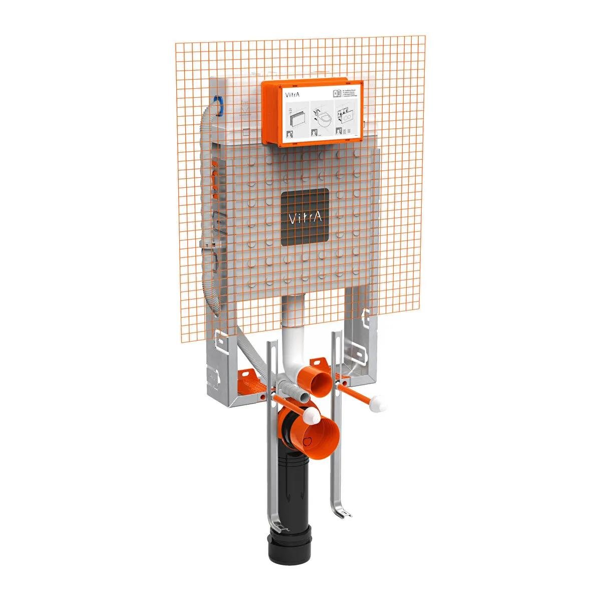 Vitra Gömme Rezervuar, Metal Ayaklı Set, 3/6 Litre 762-1851-01VitrA762-1851-01Duvar İçi Gömme Rezervuarları