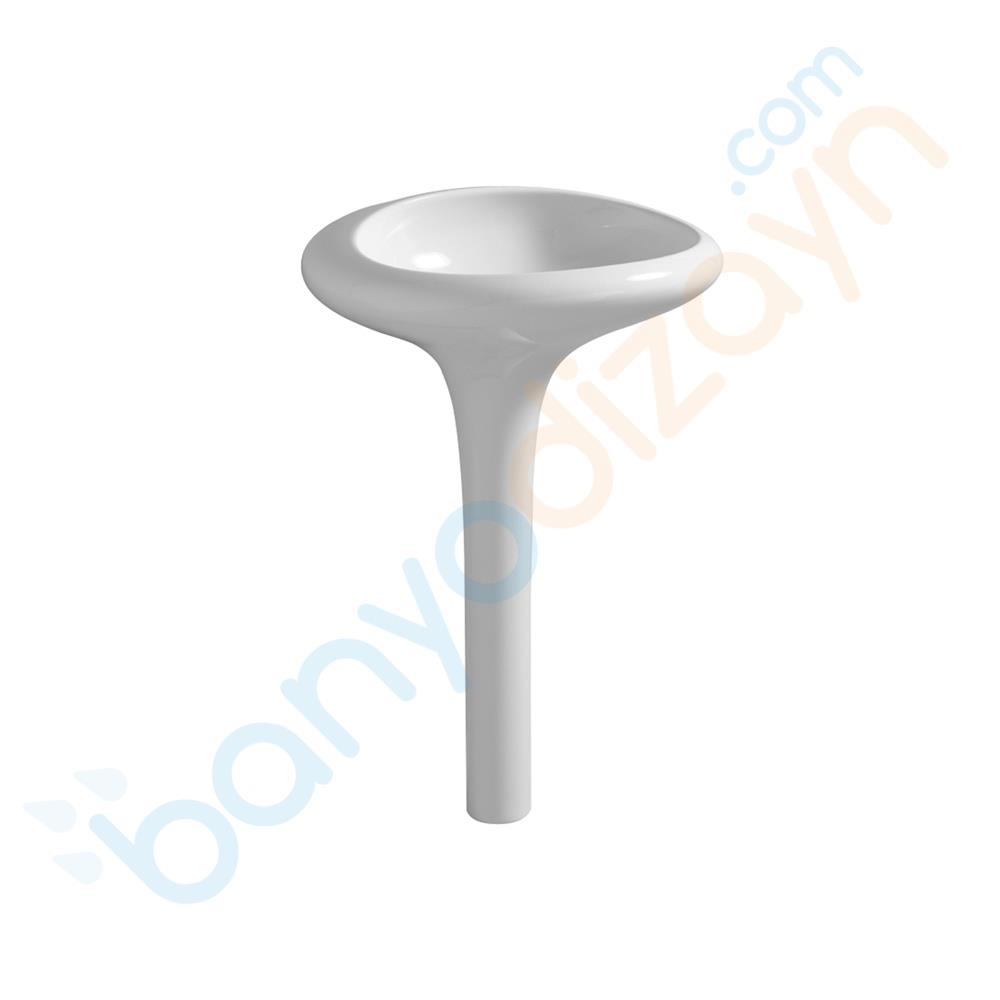Vitra İstanbul Kolon Ayaklı Lavabo, 60 cm, VitraClean, 4251B403-0016VitrA4251B403-0016Standart Lavabo