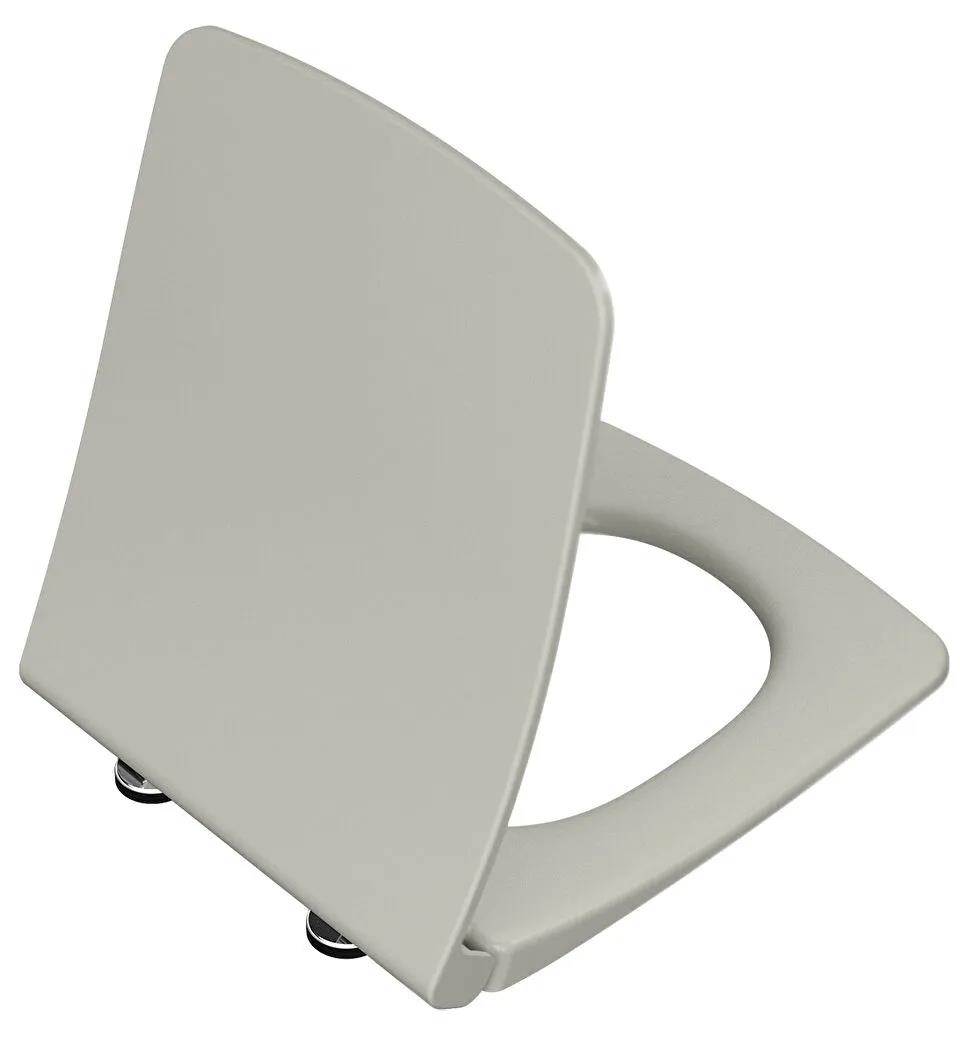 Vitra Klozet Kapağı, Metropole Slim, Yavaş Kapanır, Kolay Sökülebilir, Mat Bej, 122-420R009VitrA122-420R009Klozet Kapağı