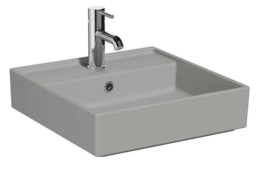 Vitra Lavabo, ArchiPlan, 45x46 cm, Mat Taş Gri, 7413B076-0001VitrA7413B076-0001Standart Lavabo