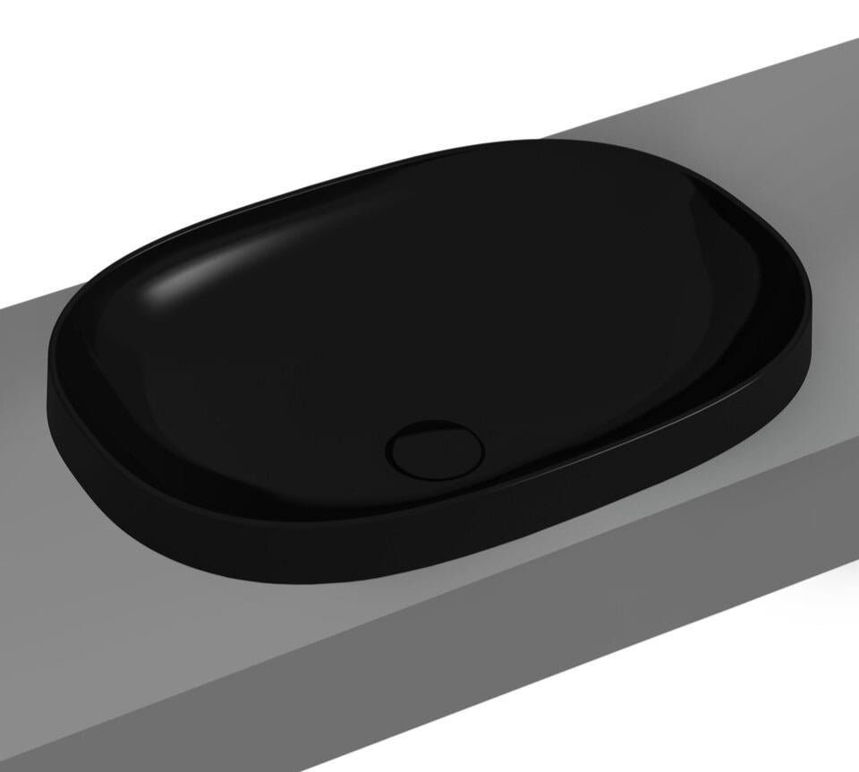 Vitra Lavabo, Frame, Tezgah Üstü, Oval, 56 cm, Siyah, 5652B470-0016  (sadece istanbul teslimat için uygundur )VitrA5652B470-0016Tezgah Üstü Lavabo Modelleri ve Fiyatları | Banyo Dizayn