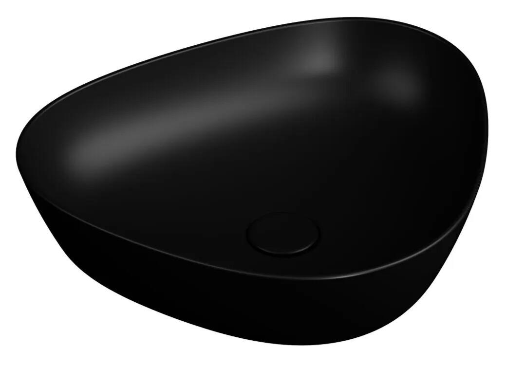 Vitra Lavabo, Plural, Üçgen, Alçak, Çanak, 47 cm, Mat Siyah, 7812B483-0016  (sadece istanbul teslimat için uygundur )VitrA7812B483-0016Çanak Lavabo