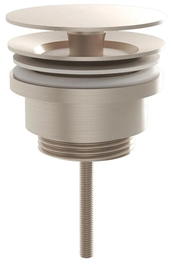 Vitra Lavabo Süzgeci, Origin, Yuvarlak (Universal-Basmalı Aç-Kapa) Fırçalı Nikel, A4514934VitrAA4514934Lavabo Tamamlayıcı Ürünler