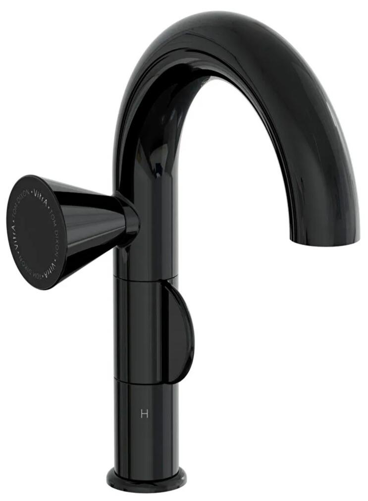 Vitra Liquid Sol El Lavabo Bataryası, Parlak Siyah, A4275539 VitrAA4275539Lavabo Bataryaları