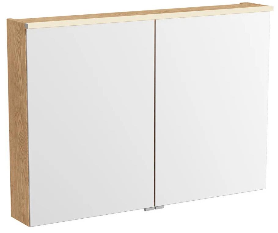 Vitra Metropole Edge Dolaplı Ayna, 100 cm, Açık Meşe, 67147VitrA67147Ayna Ve Dolaplı Aynalar