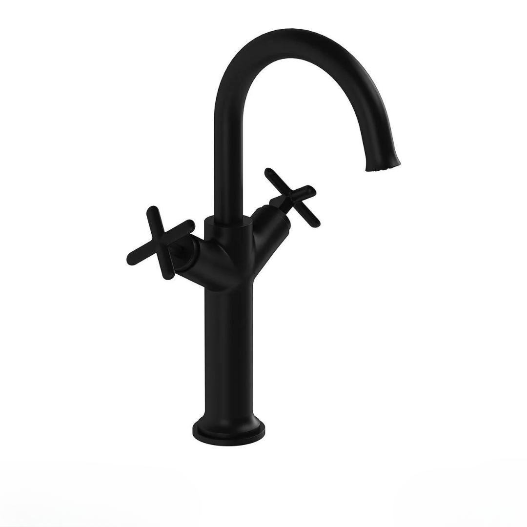 Vitra Origin Classic Tezgah Üstü Lavabo Bataryası (Çift Kumandalı) Mat Siyah A4288636VitrAA4288636Lavabo Bataryaları