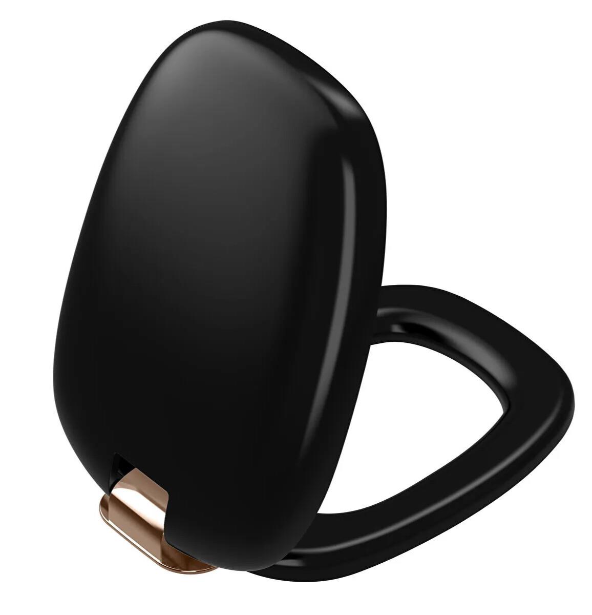 Vitra Plural Klozet Kapağı, Bakır Renk Metal Menteşeli, Yavaş Kapanır, Kolay Sökülebilir, Mat Siyah, 126-483-029VitrA126-483-029Klozet Kapağı