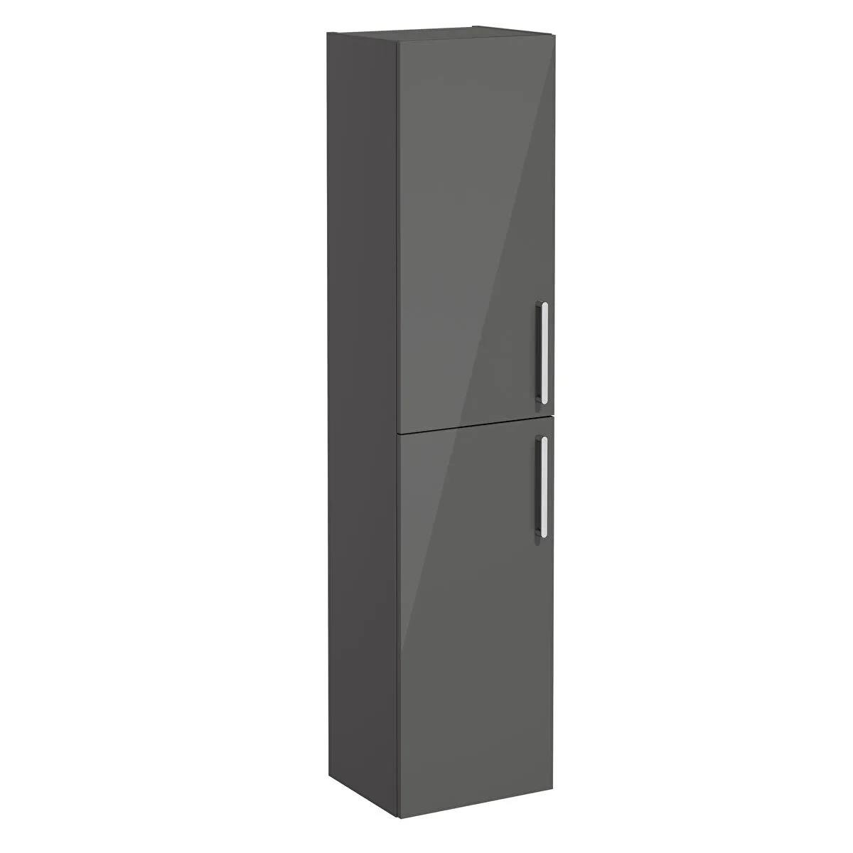 Vitra Root Flat Boy Dolabı, 40 cm, Parlak Antrasit, 66224 VitrA66224Banyo Boy Dolabı Modelleri 