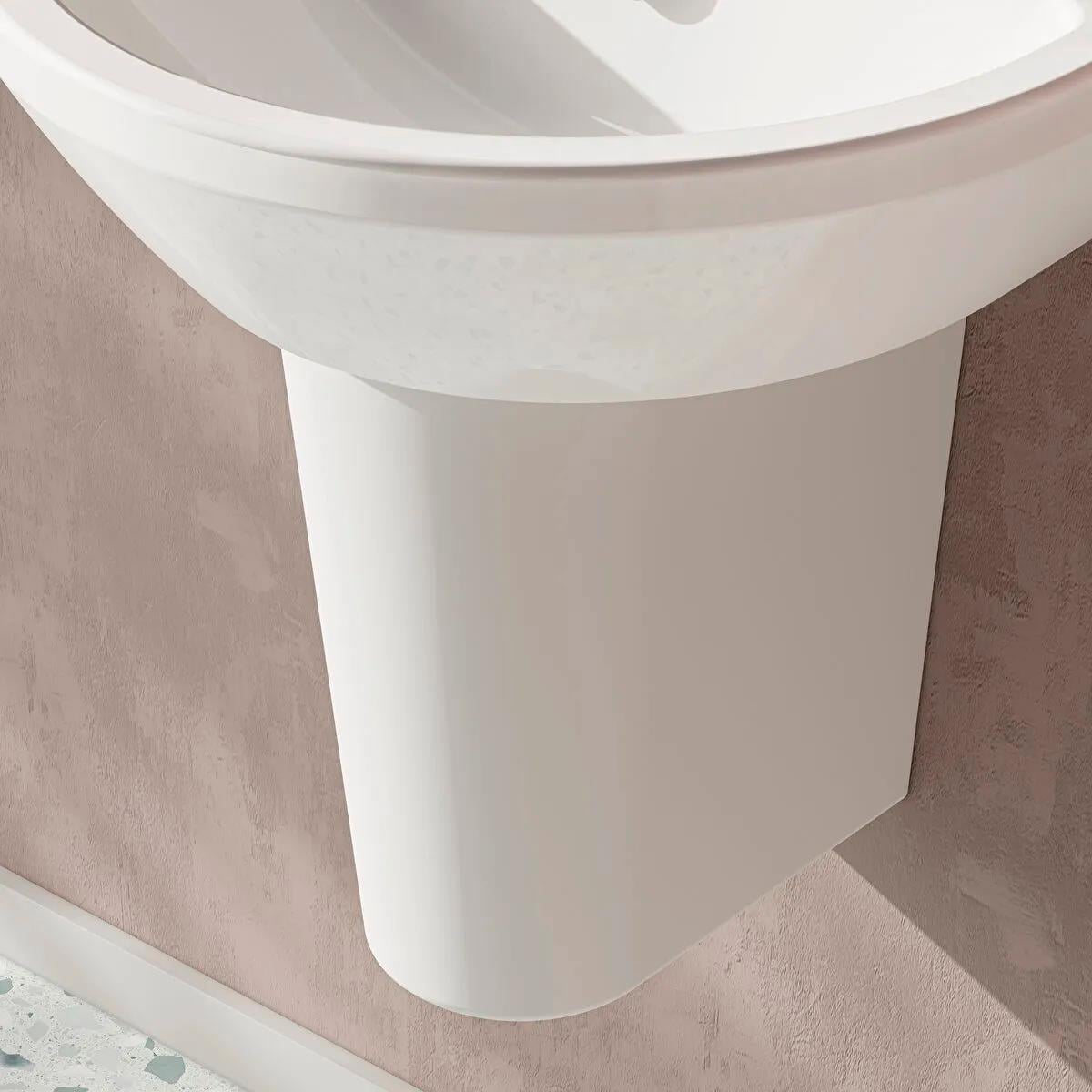 Vitra S50 Küçük Yarım Ayak, 5315L003-0156  (sadece istanbul teslimat için uygundur )VitrA5315L003-0156Standart Lavabo