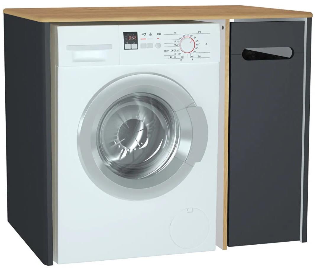 Vitra Sento Çamaşır Makinesi Paneli, Sağ, Mat Antrasit, 60871 VitrA60871Banyo Mobilyası