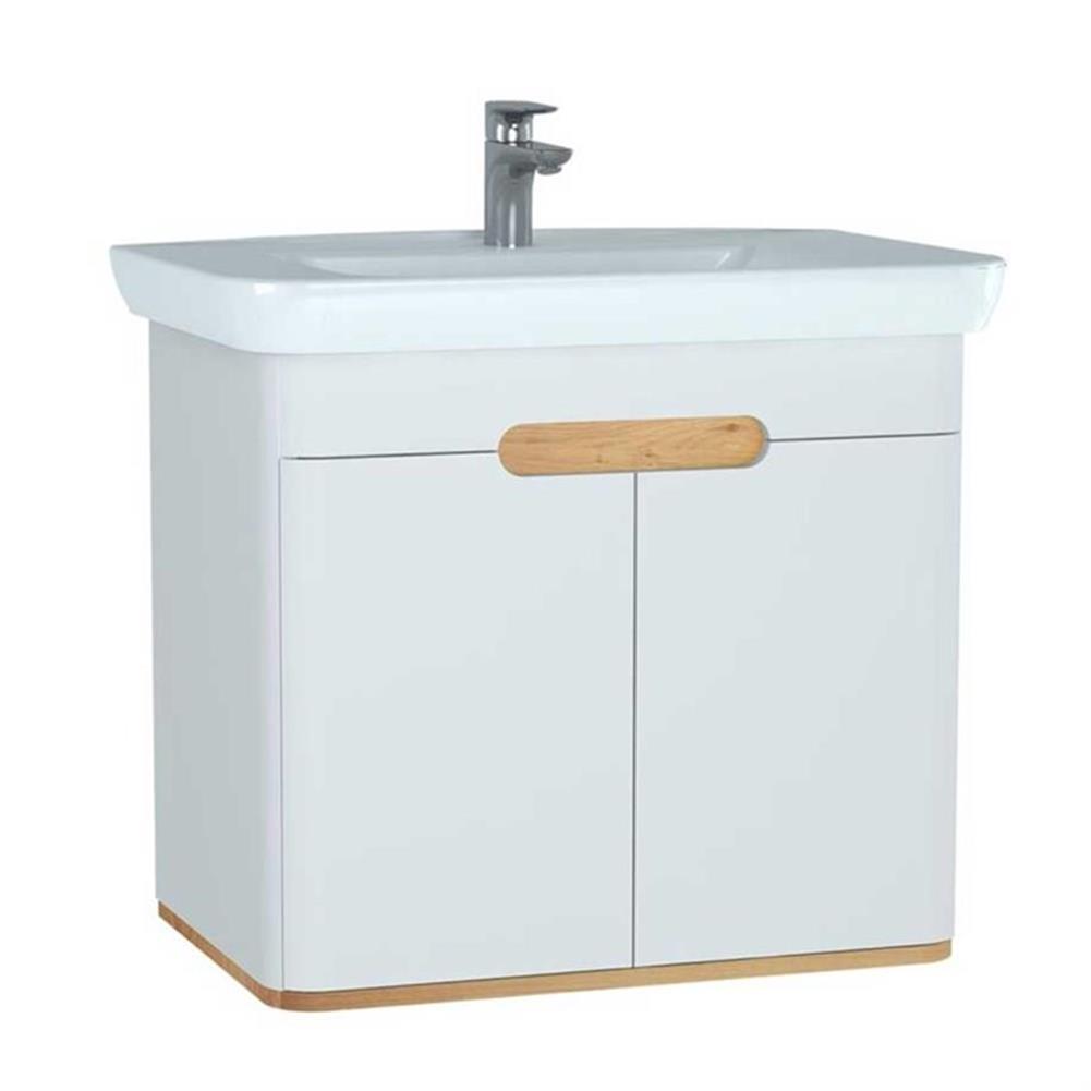Vitra Sento Kapaklı Lavabo Dolabı, Ayaksız, 80 Cm, Mat Beyaz 60785VitrA60785Lavabo Dolabı