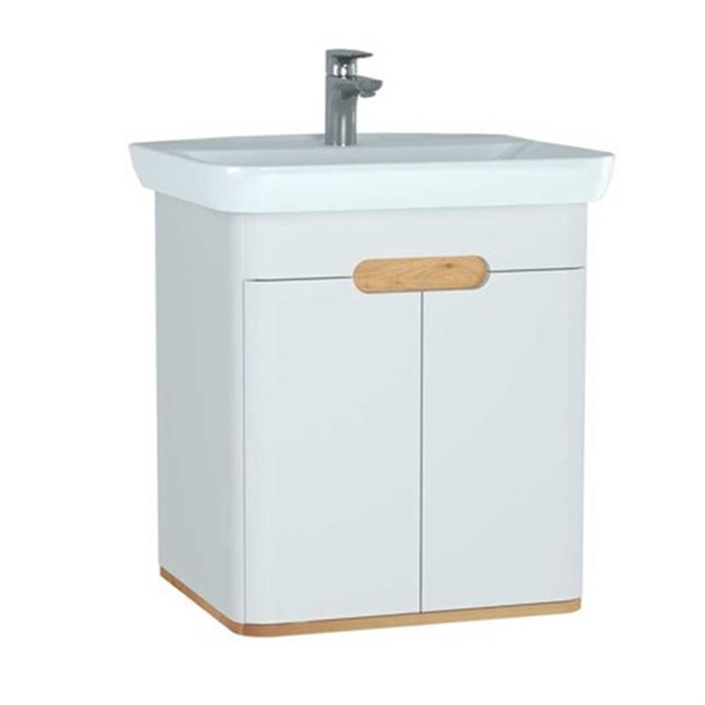 Vitra Sento Kapaklı Lavabo Dolabı, Ayaksız, 65 Cm, Mat Beyaz 60781VitrA60781Lavabo Dolabı