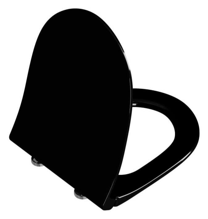 Vitra Sento Slim Klozet Kapağı, Yavaş Kapanır, Siyah, 120-070-009VitrA120-070-009Klozet Kapağı