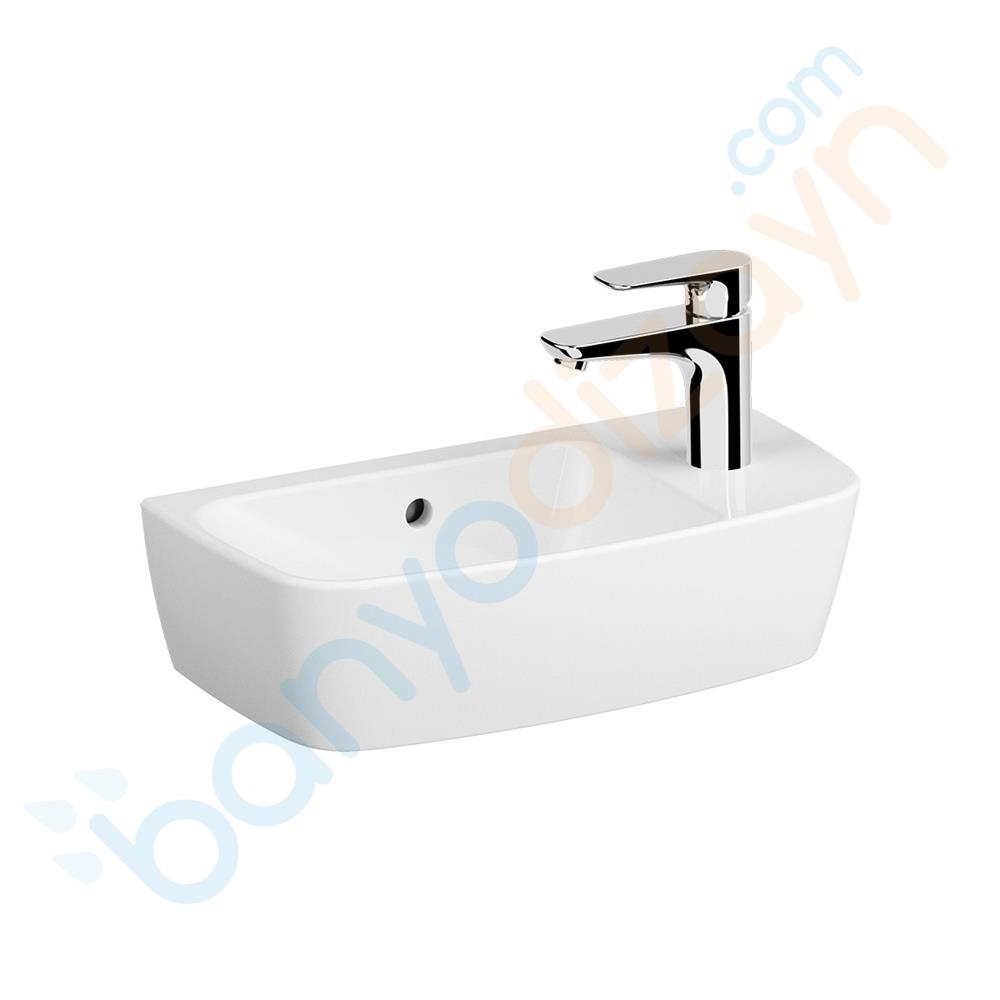 Vitra Shift Sağdan Armatür Delikli Lavabo, 50x25 cm, 7070B003-0029 VitrA7070B003-0029Standart Lavabo