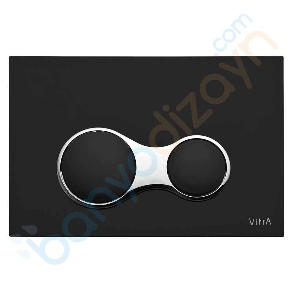 Vitra Sirius Kumanda Paneli, Mat Siyah-Parlak Krom, 740-0411 VitrA740-0411Kumanda Paneli