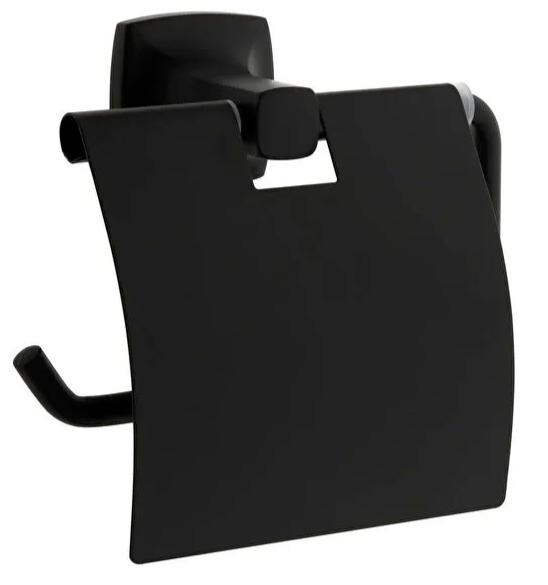 Vitra Tuvalet Kağıtlığı, Base 400, Kapaklı, Mat Siyah, A4412336VitrAA4412336Tuvalet Kağıtlığı