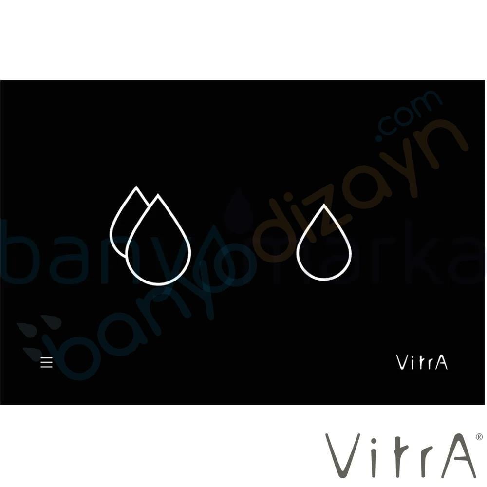 Vitra V-care Smart Kumanda Paneli, Siyah (8 cm Gömme Rezervuarlar için), 748-1501 VitrA748-1501Kumanda Paneli