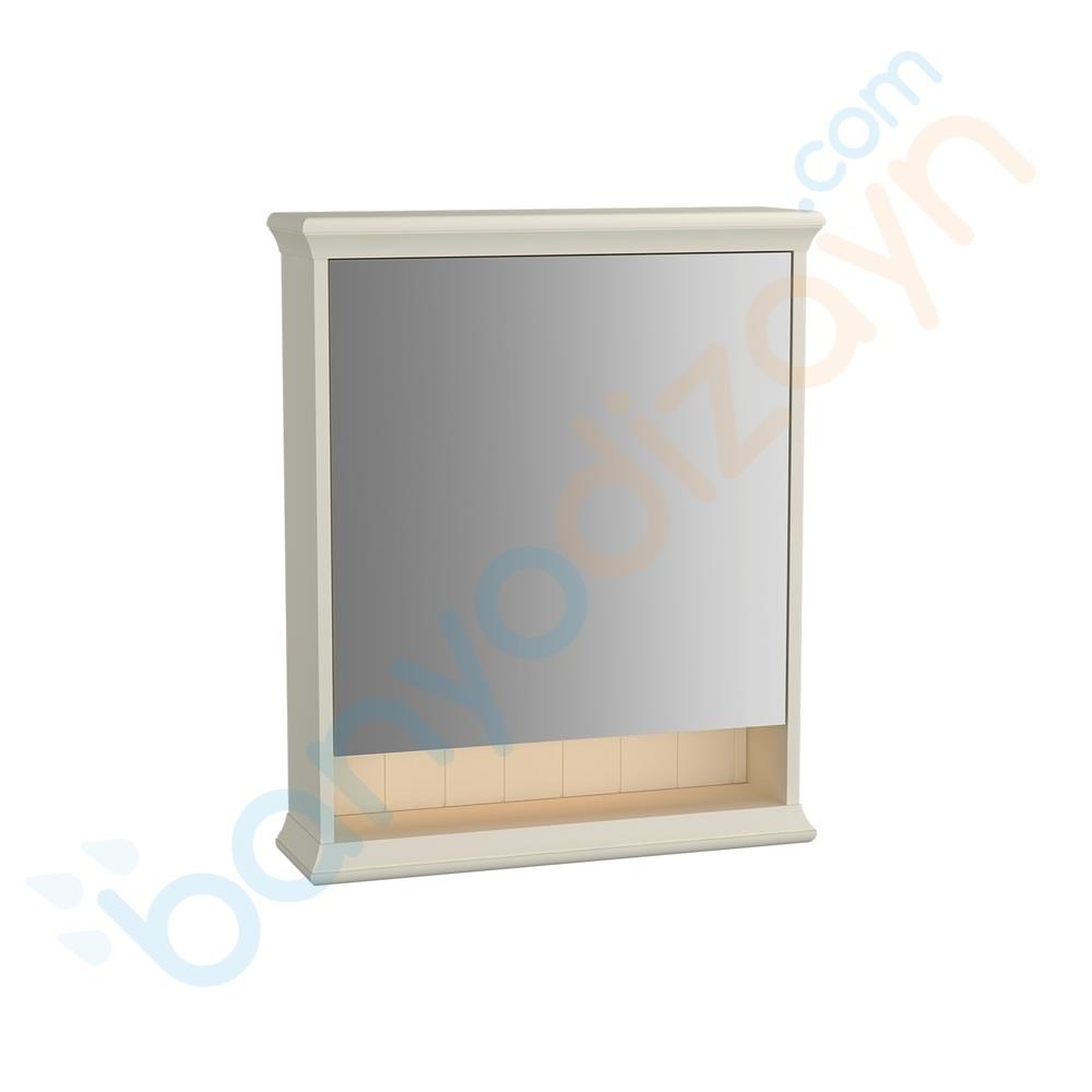 Vitra Valarte Dolaplı Ayna Led Aydınlatmalı, 65 Cm, Mat Fildişi (Sağ) 62230VitrA62230Ayna Ve Dolaplı Aynalar
