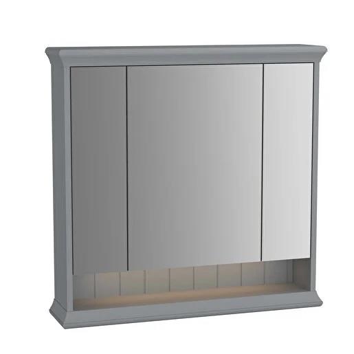 Vitra Valarte Dolaplı Ayna Led Aydınlatmalı, 80 Cm, Mat Gri 62232VitrA62232Ayna Ve Dolaplı Aynalar