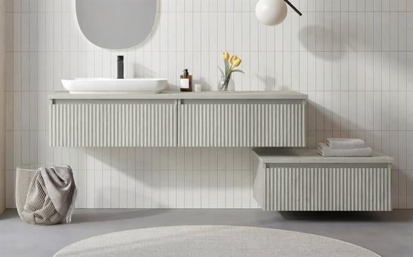 Orka Lentia 160 cm Mat Kaşmir Banyo Dolabı Alt Modül Ve Lavabo