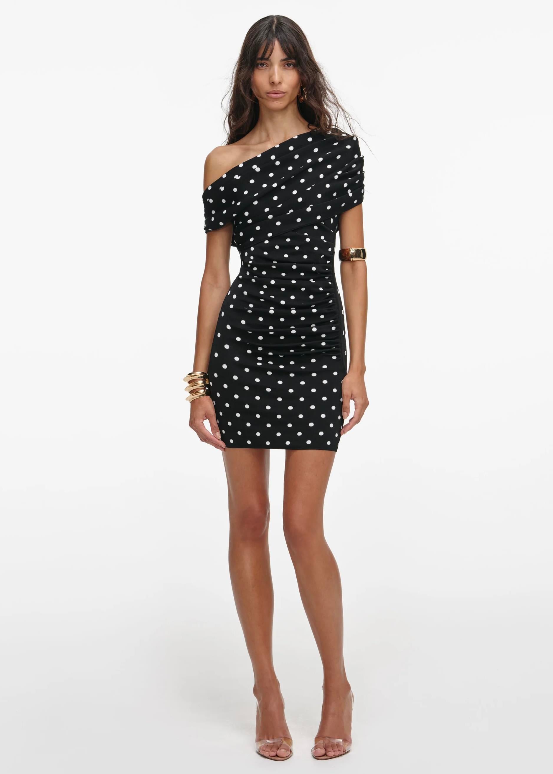 Puantiyeli Mini Elbise