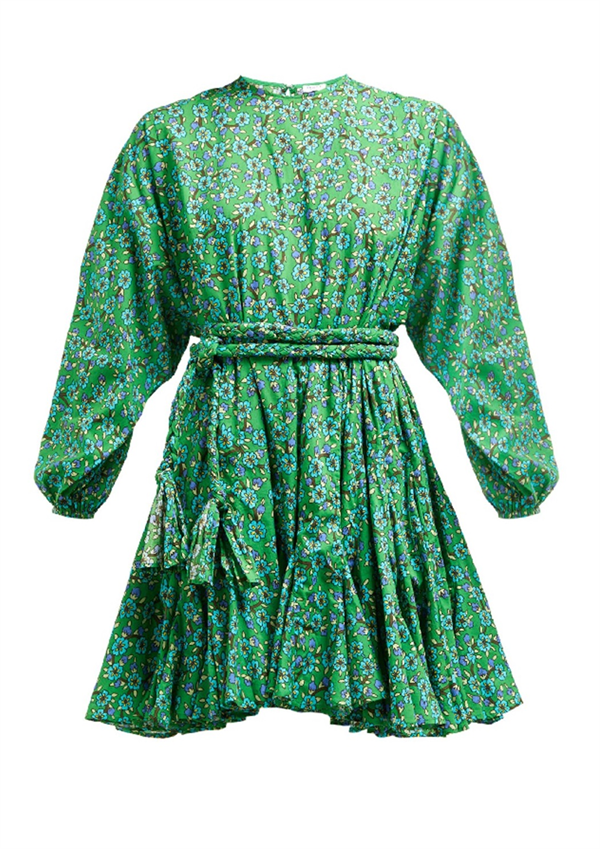 Yeşil Mini Tasarım Elbise