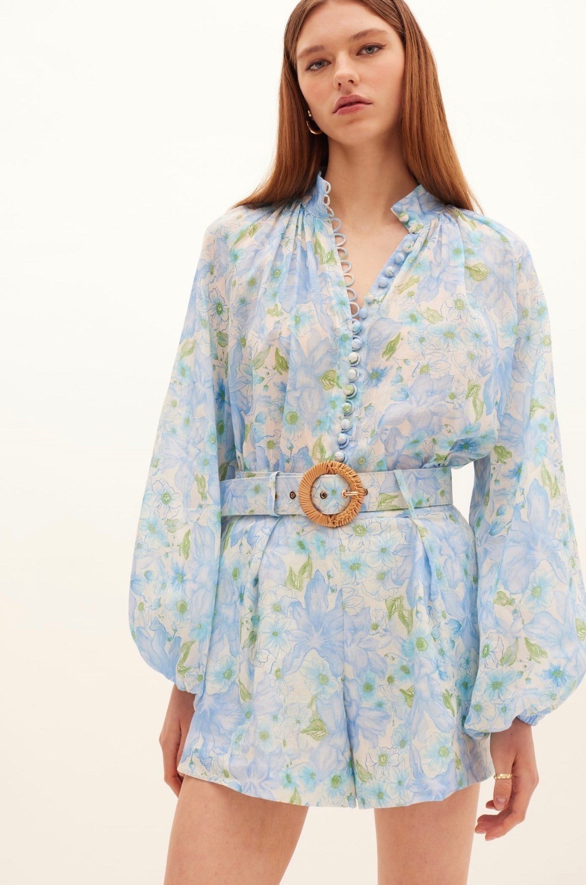 Çiçek Desenli Gömlek ve Şort Takım