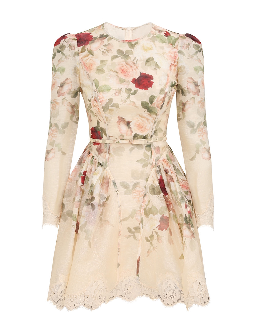 Çiçek Desenli Mini Elbise