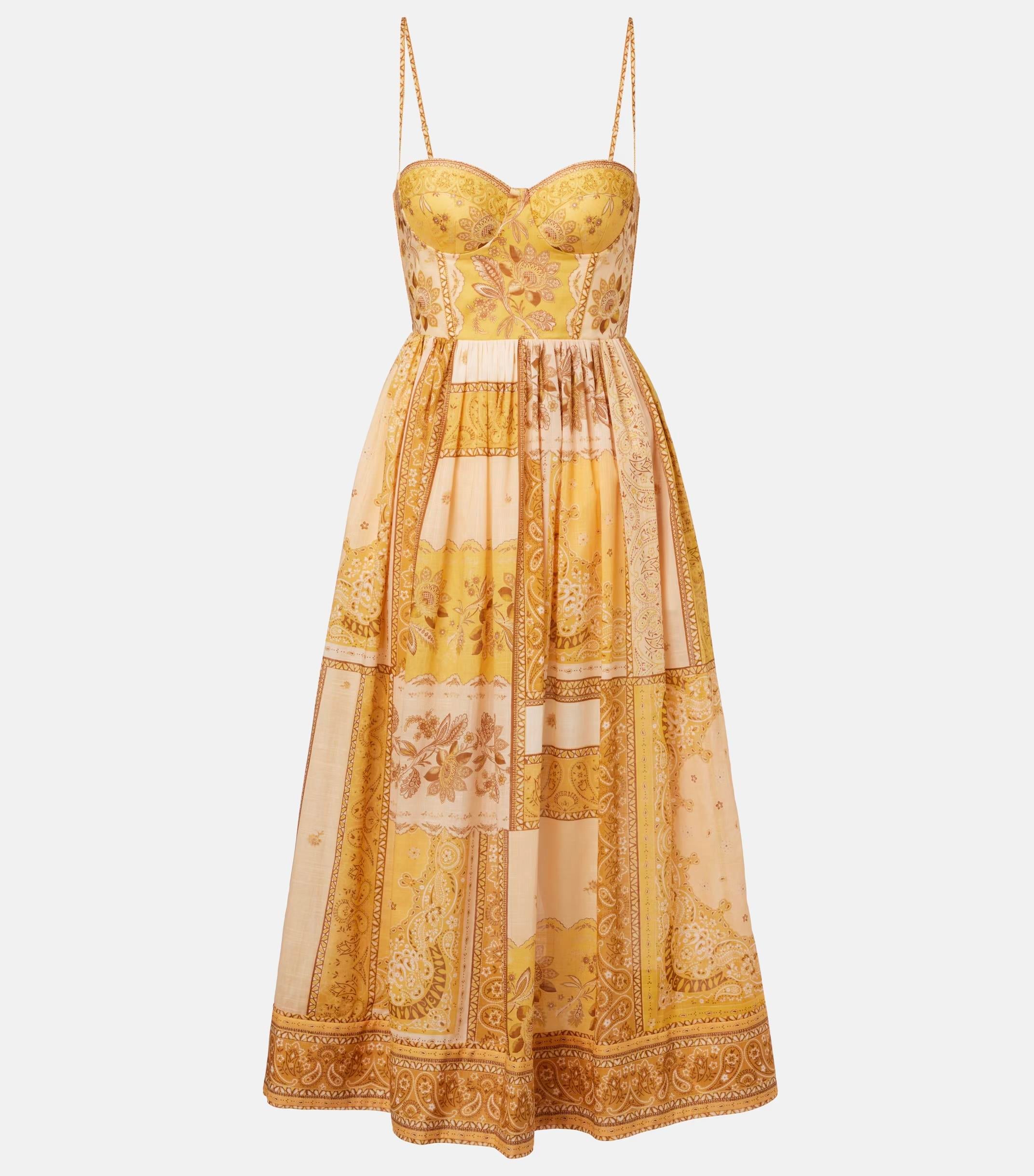 İp Askılı Kuplu Midi Elbise