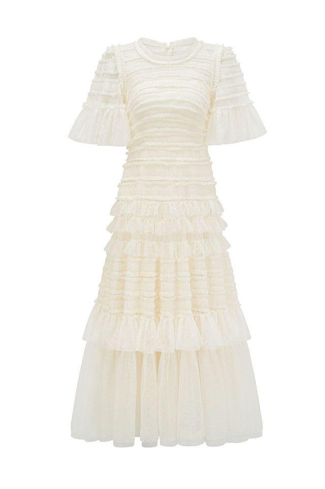 Kısa Kollu Maksi Elbise