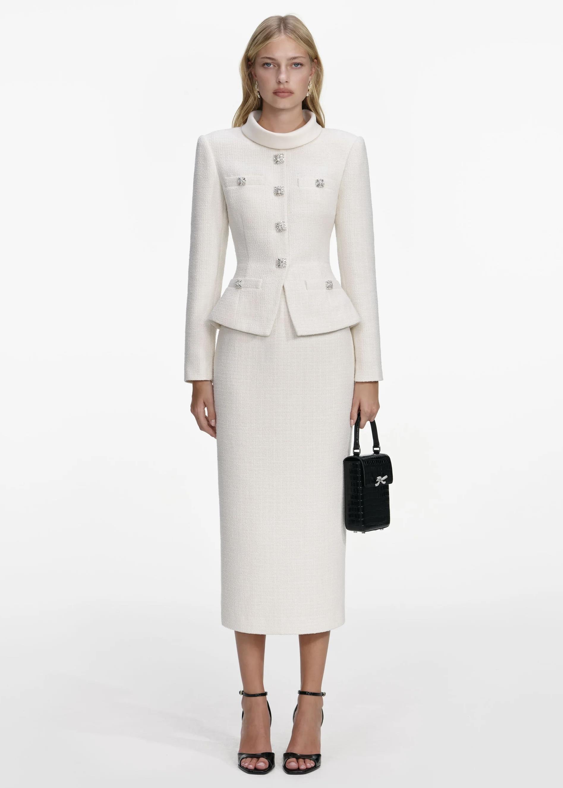 Kristal Taş Detaylı Midi Tüvit Elbise