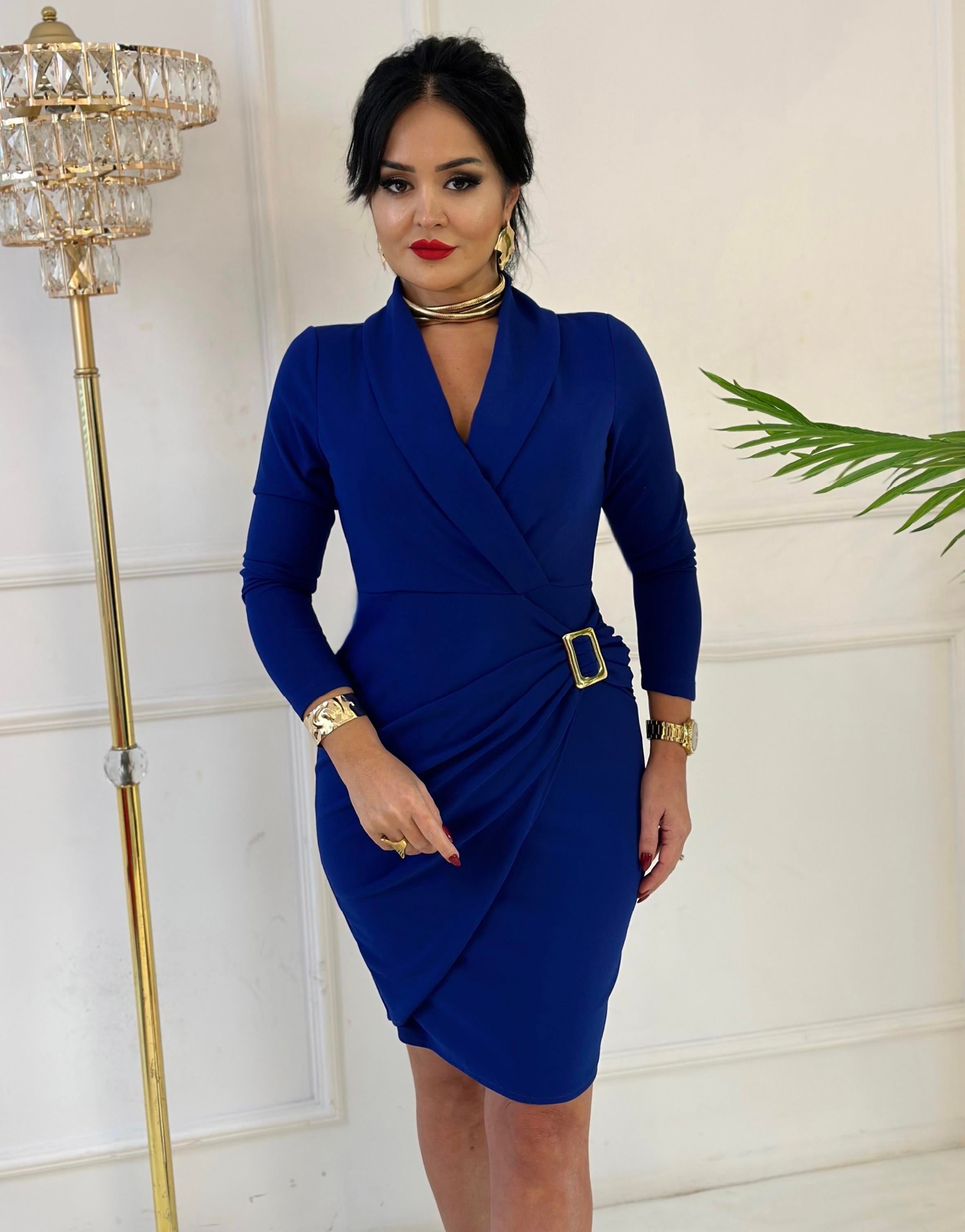 4342 Lacivert toparlayıcı mini elbisehyshsywsyw