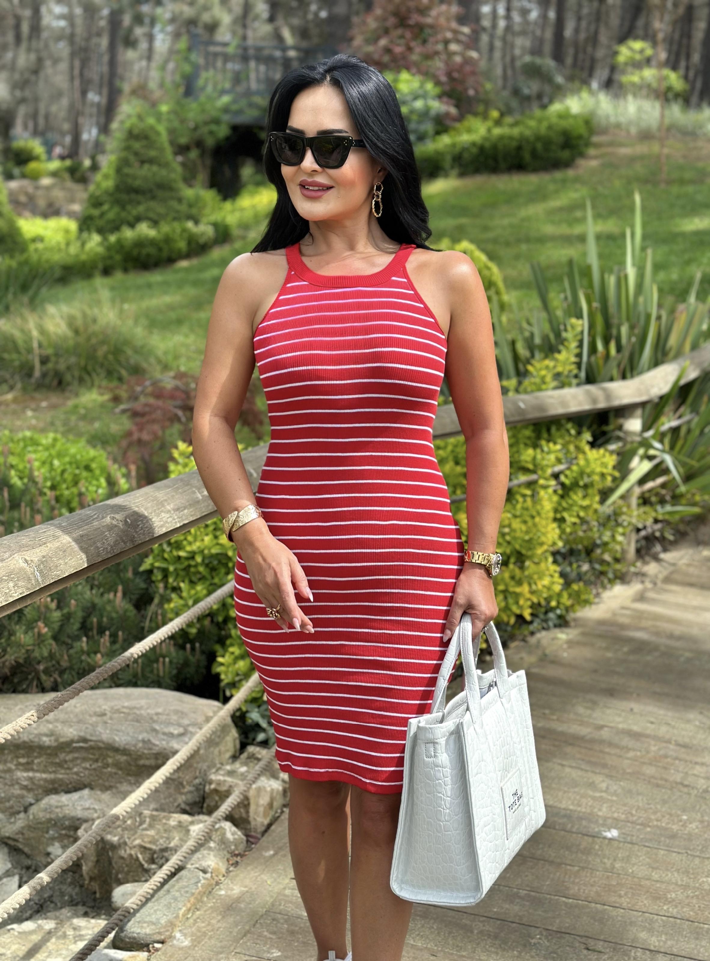 4491 Kaşkorse  kırmızı  elbise4491