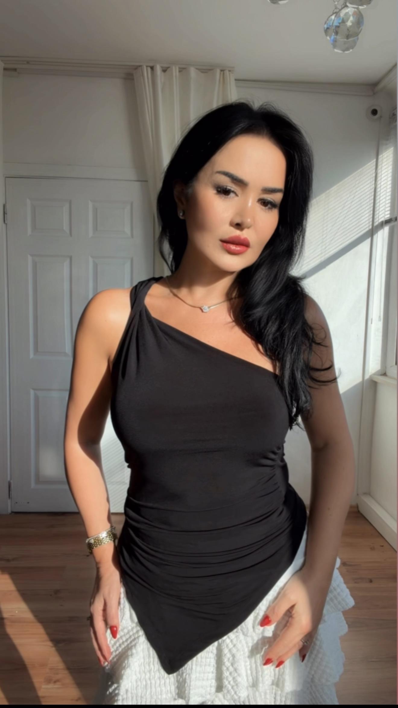 4800 Velina Siyah bluz 4800 Velina  bluz 