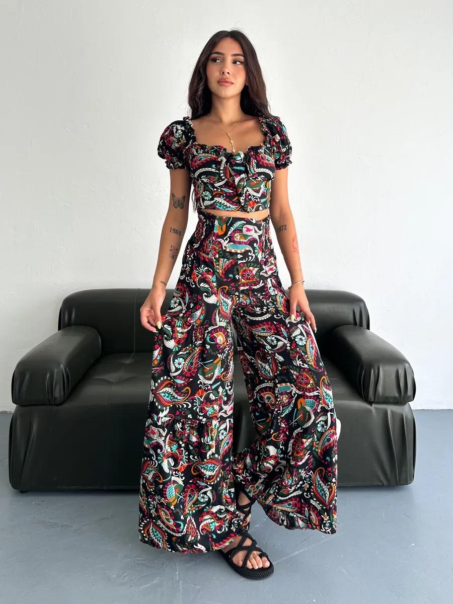 4802 Mara  Crop Pantolon Takım4802