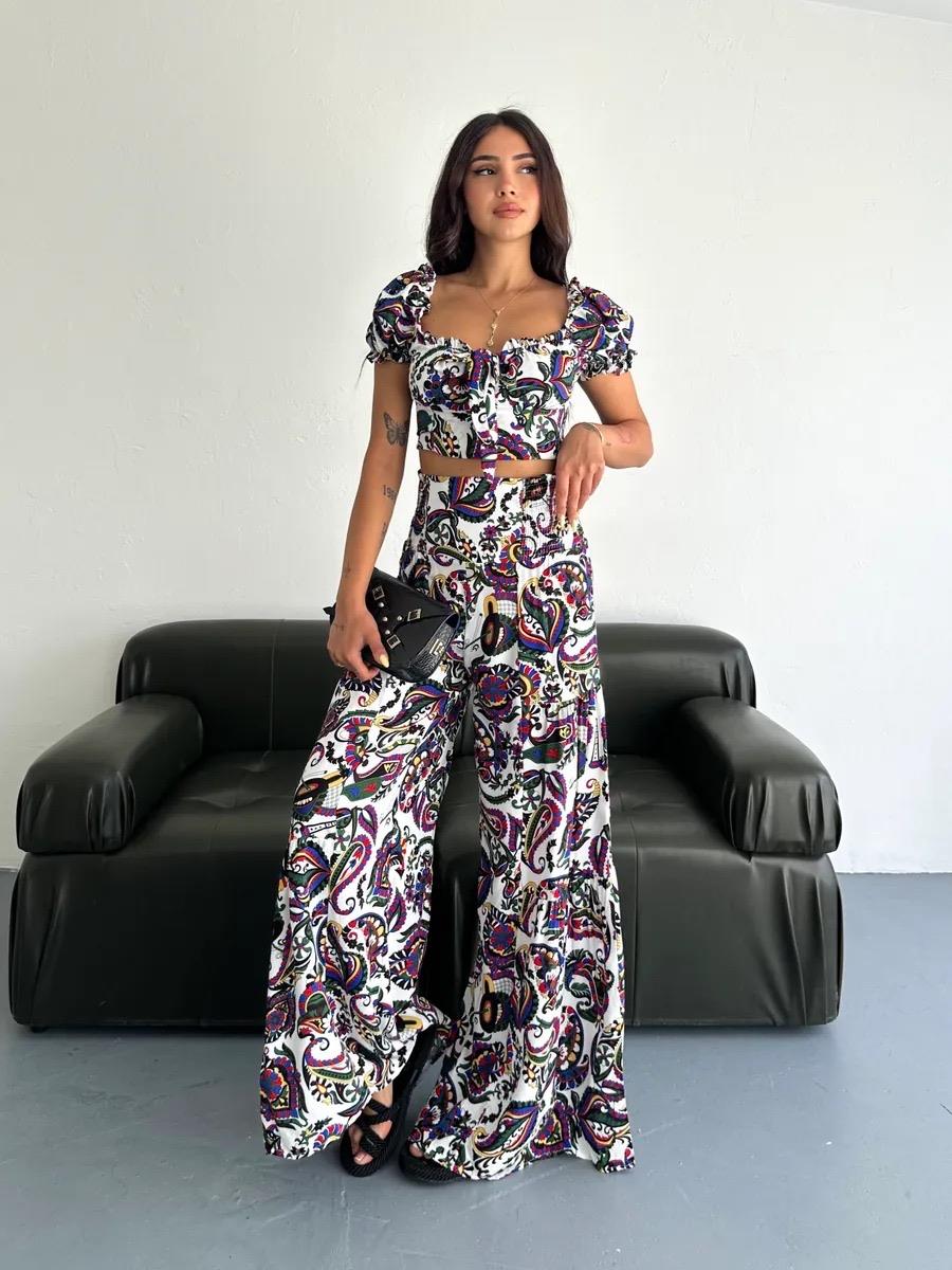 4802 Mara Crop Pantolon Takım4802