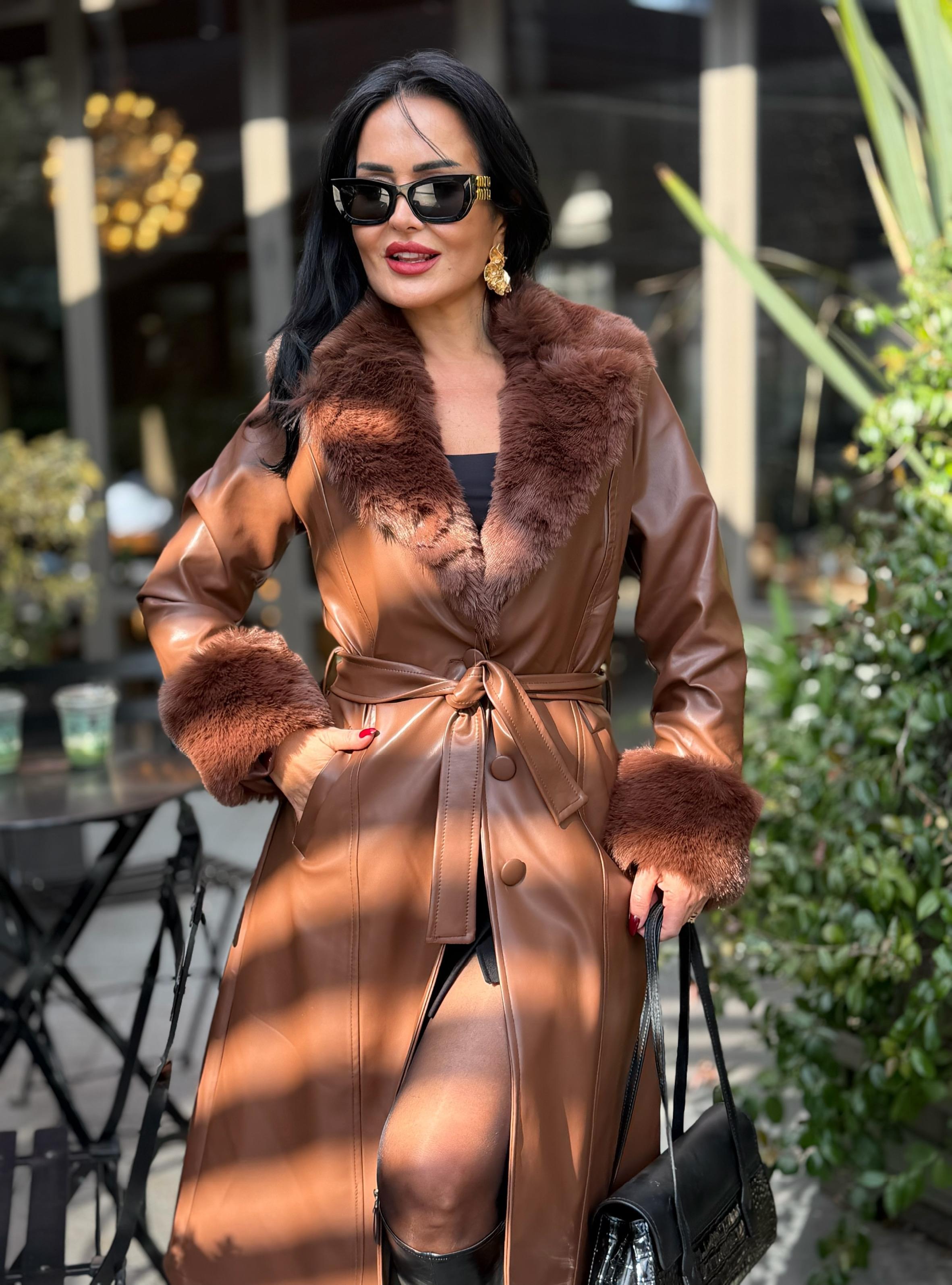 4875 Laura  uzun deri kaban4875