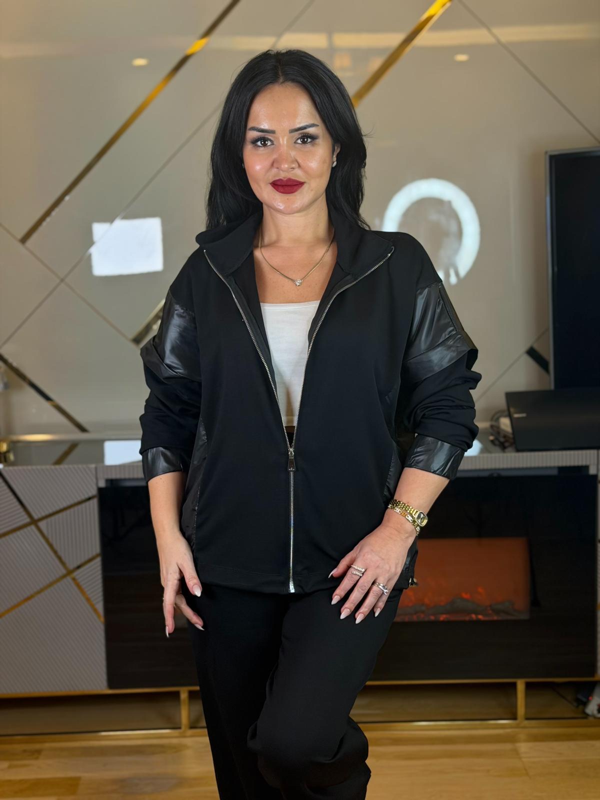 4925 Jessica garnili   siyah ikili takım4925