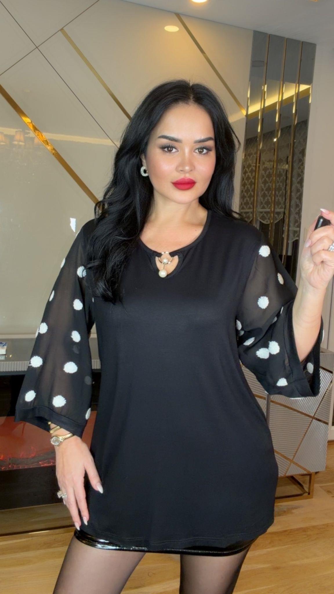 4930 Nidua Kol Detaylı Bluz4930