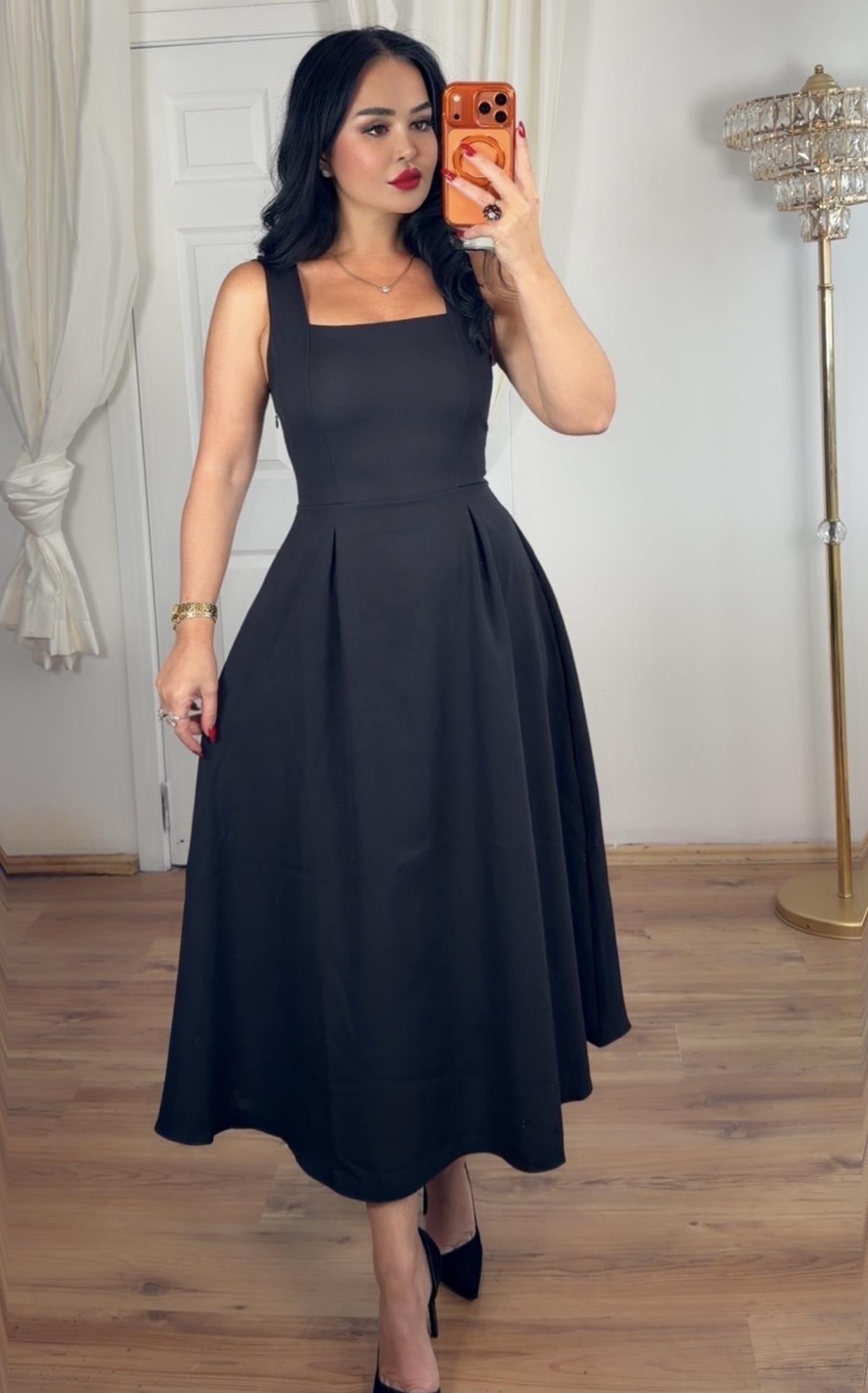 4968 Sonya Siyah Elbise4969