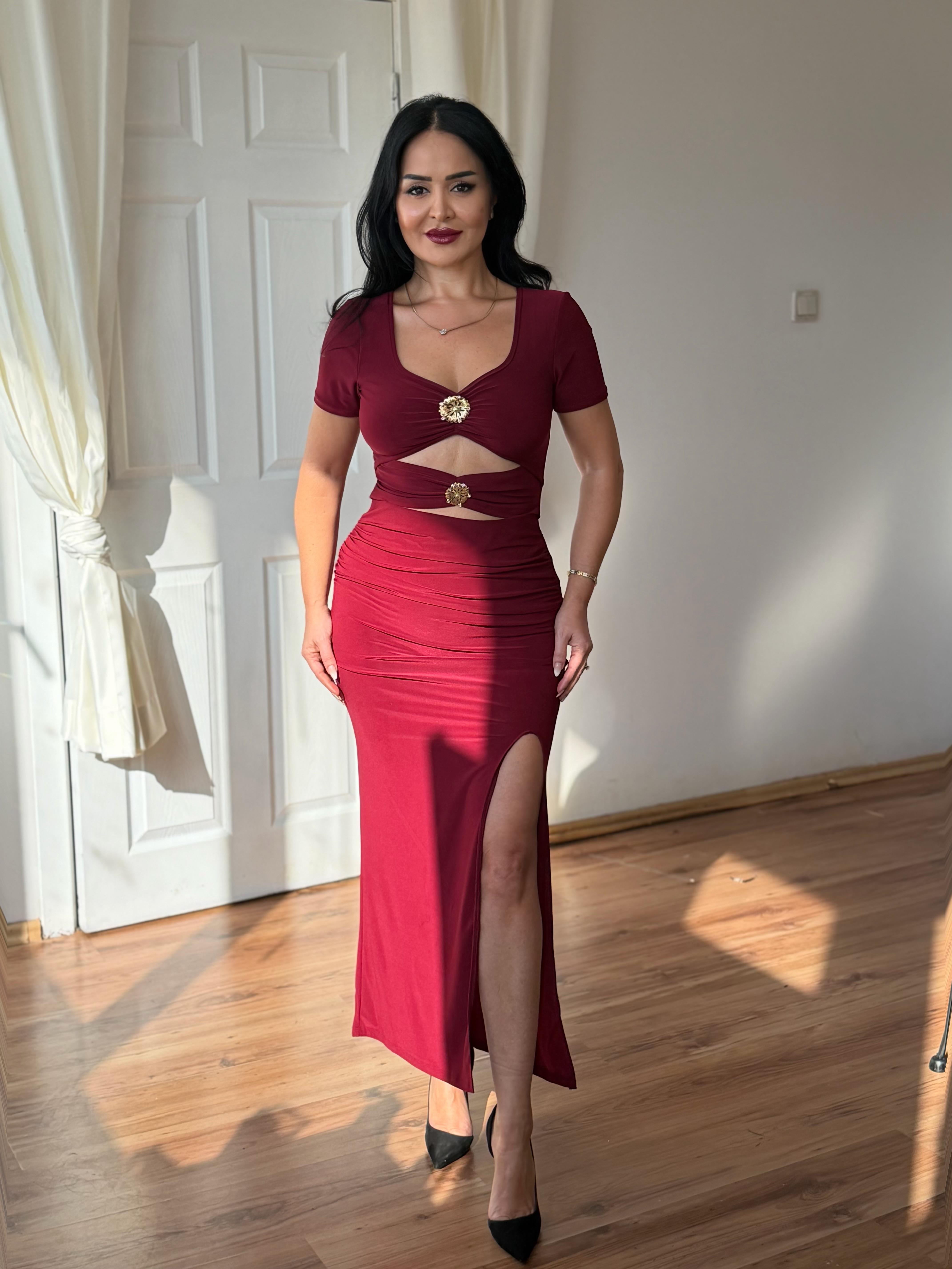 4972 Melinda Bordo Elbise4972