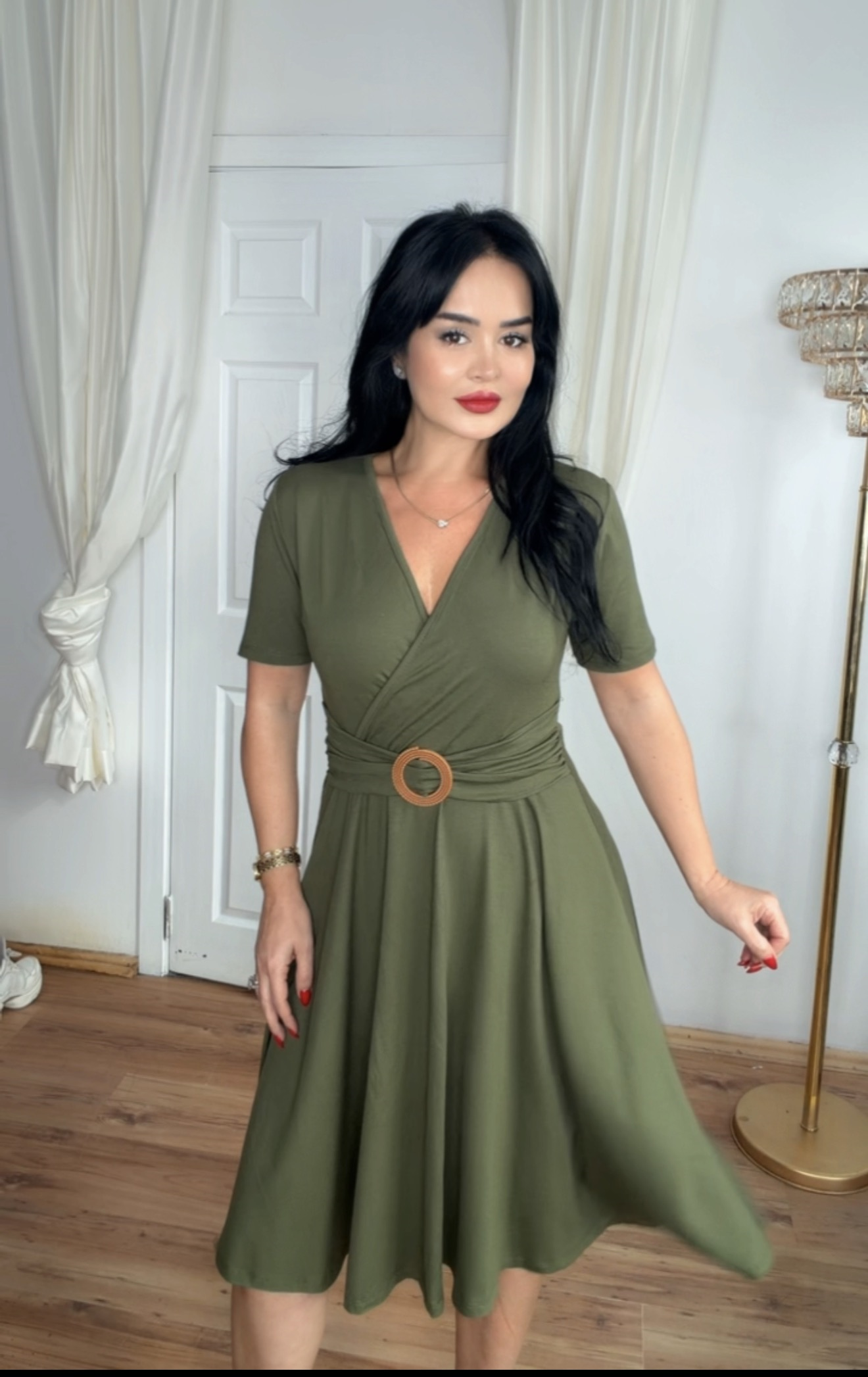 4998 Belira  Haki   Elbise 4998