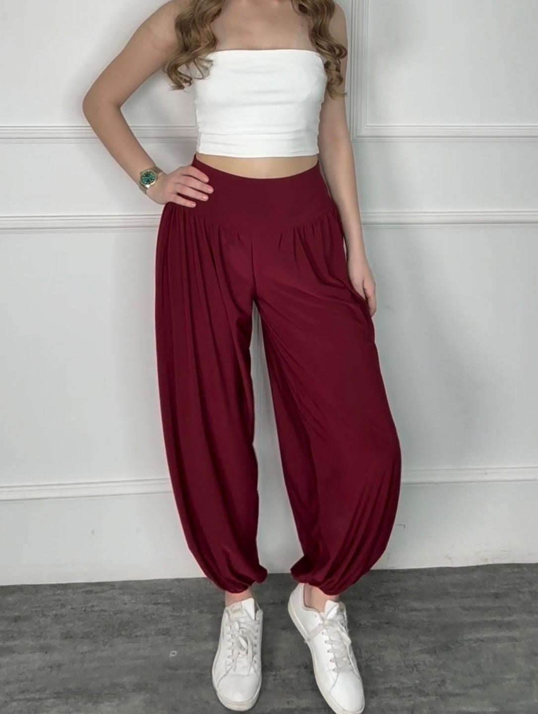 5005 Plear  bordo şalvar5005