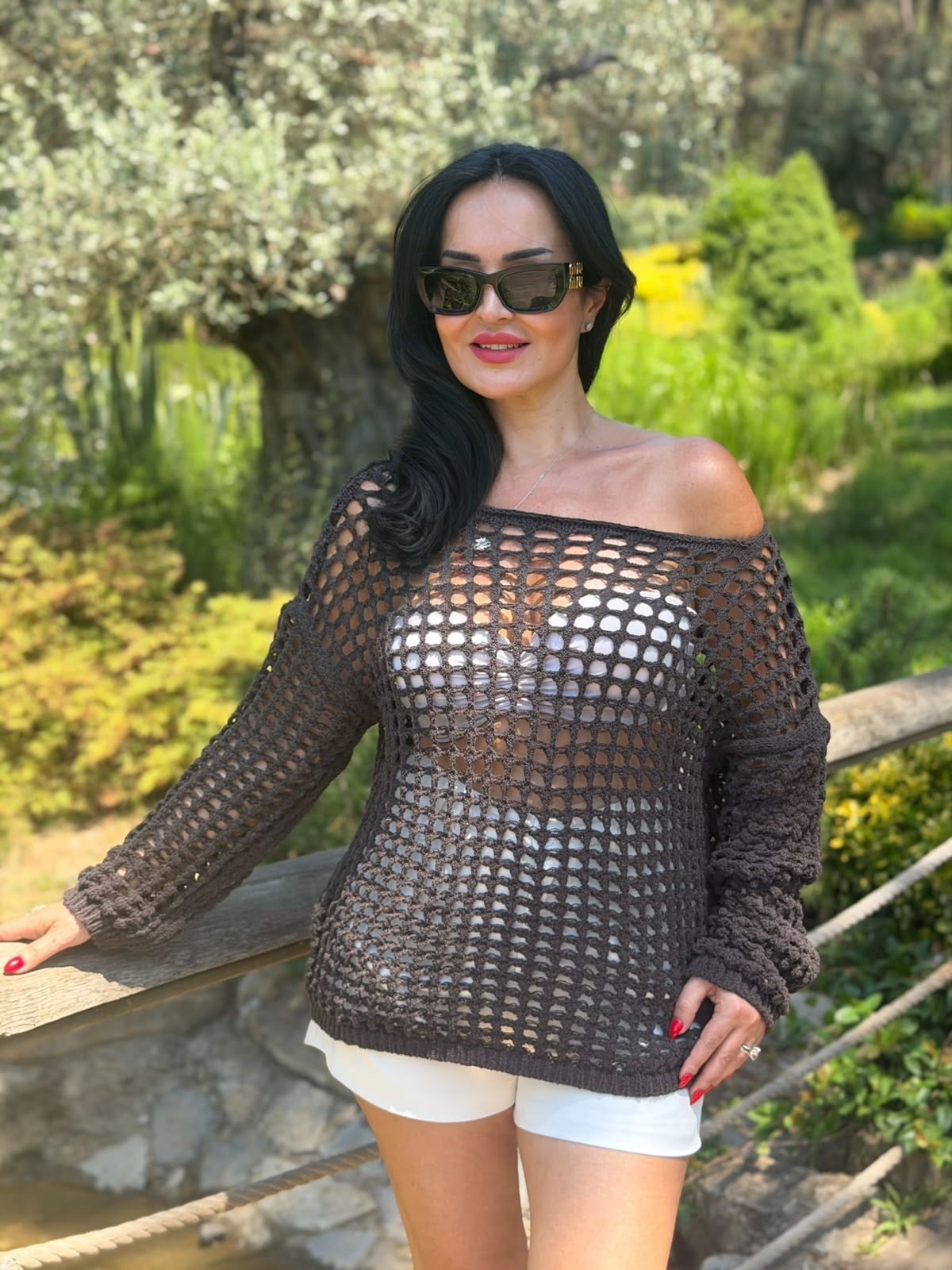 5052 Loreya kahverengi  bluz5052