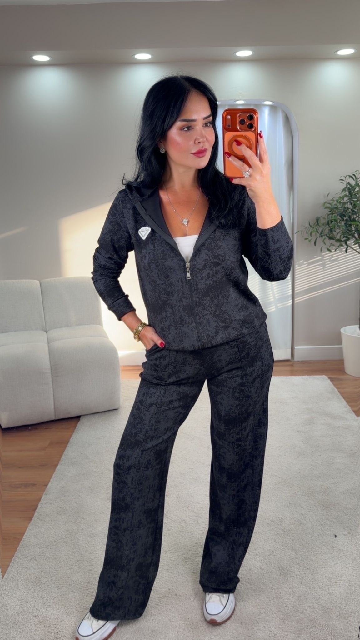 5088 Lancome siyah eşofman takım5088