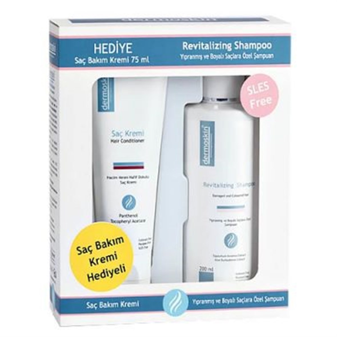 ​Dermoskin Revitalizing Shampoo 200ml+Hair Conditioner 75ml HEDİYE - Dermoskin