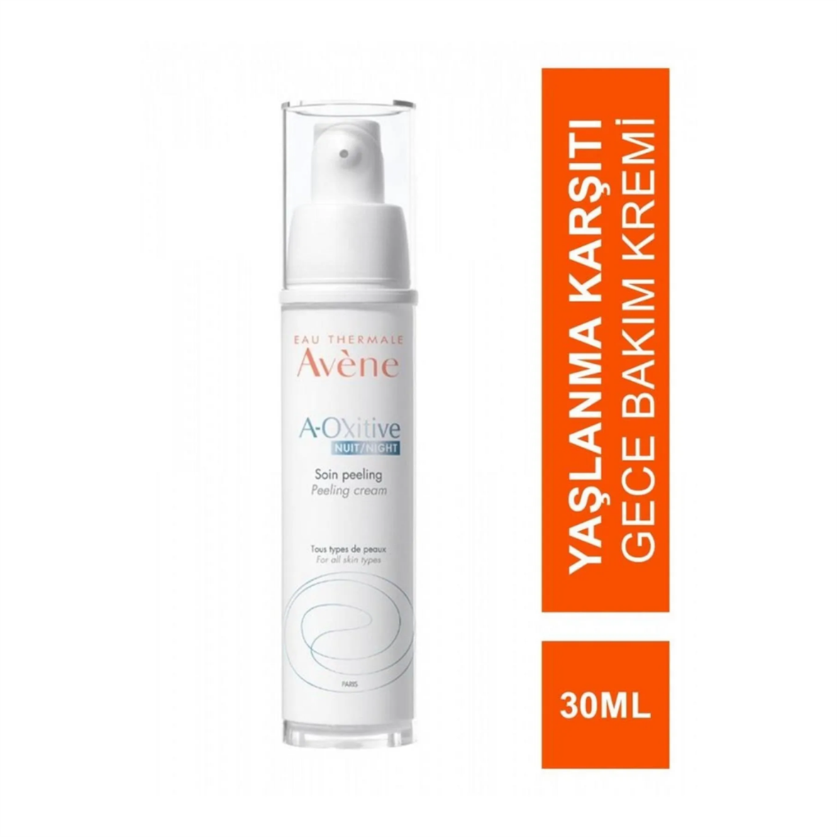 Avene A-Oxitive Yaşlanma Karşıtı Peeling Etkili Gece Bakım Kremi 30 ml - Avene