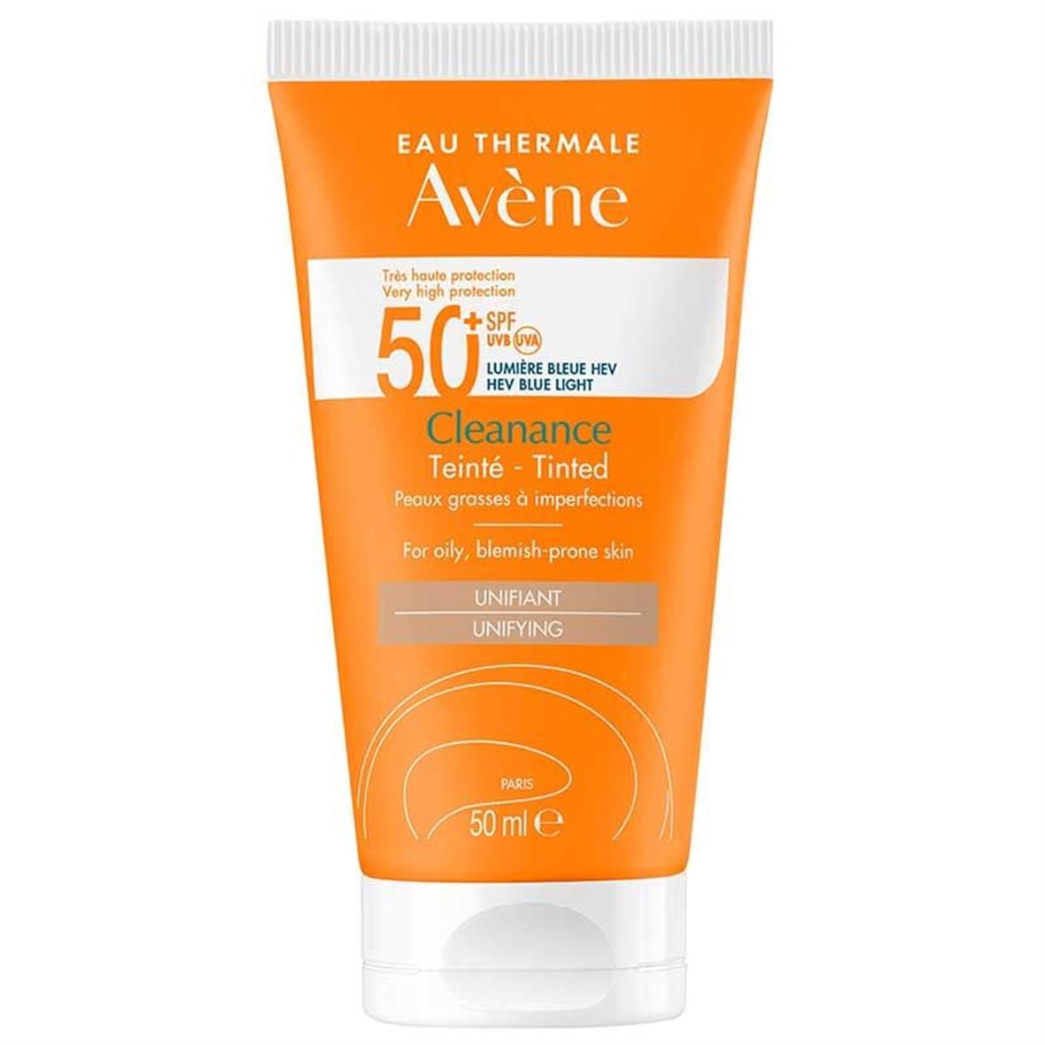 Avene Cleanance Spf50+ Yağlı Ciltler için Renkli Güneş Koruyucu 50 ml - Avene