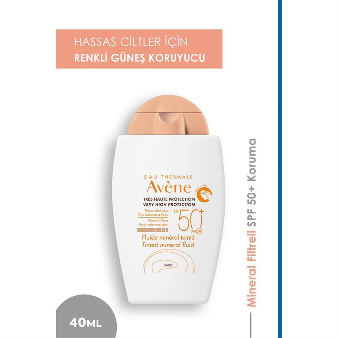Avene Fluide Mineral Güneş Koruyucu Renkli Krem Spf50 40 ml - Avene