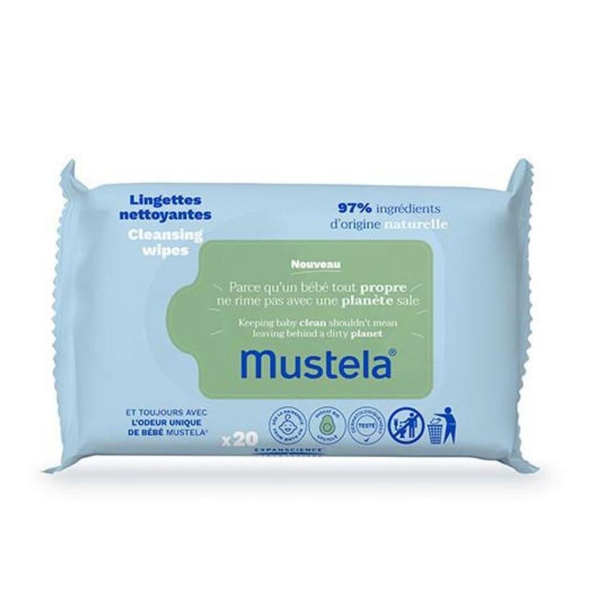 Avocado Cleansing Wipes 20 Adet - Mustela
